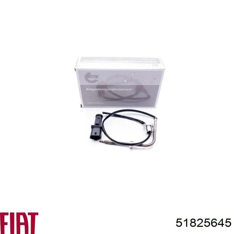 Sensor de temperatura dos gases de escape (GE), no catalisador para Fiat Punto (199)