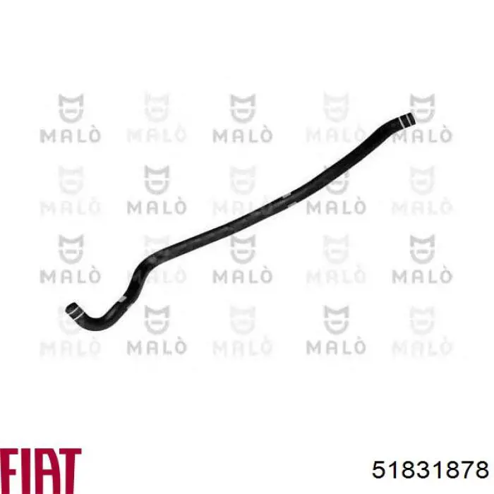 Шланг расширительного бачка нижний Fiat/Alfa/Lancia 51831878 цена, от 8.73 USD