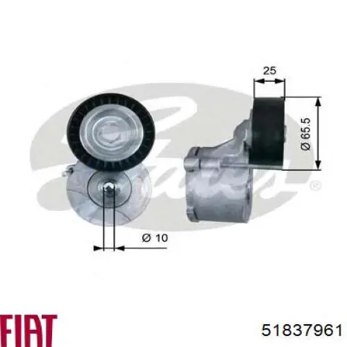 Натяжитель приводного ремня 51837961 Fiat/Alfa/Lancia