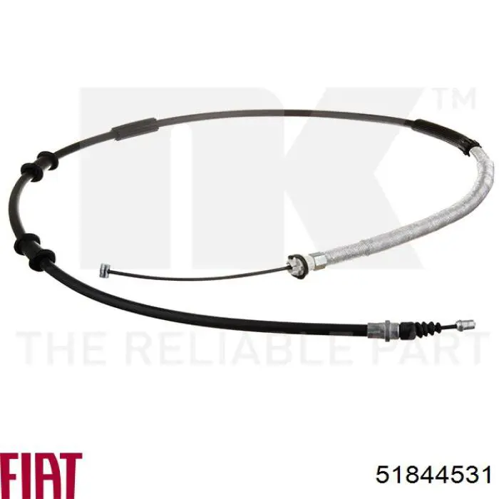Трос ручного тормоза задний Fiat/Alfa/Lancia 51844531 цена, от 13.86 USD