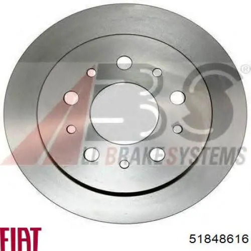 51848616 Fiat/Alfa/Lancia диск тормозной задний