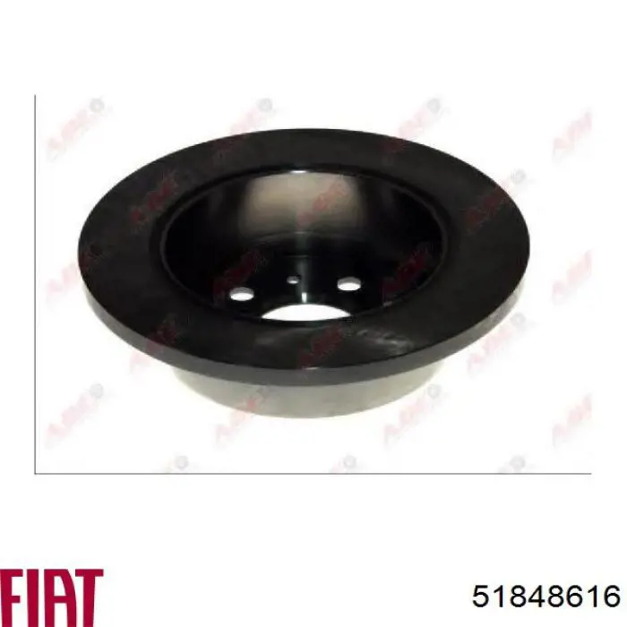 Задний тормозной диск Fiat/Alfa/Lancia 51848616 цена, от 51.76 USD