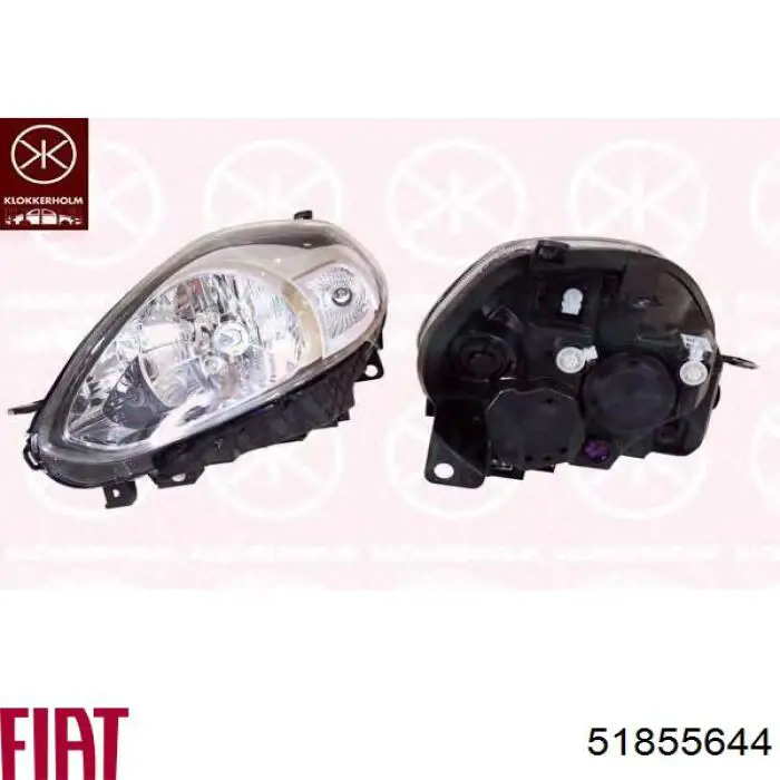 Фара левая 51855644 Fiat/Alfa/Lancia