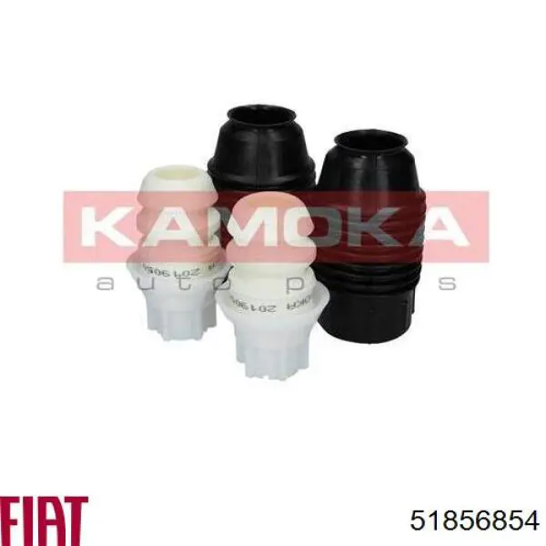 0050701077 Fiat/Alfa/Lancia pára-choque (grade de proteção de amortecedor dianteiro + bota de proteção)