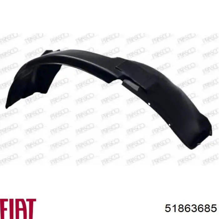 Купить 51863685 Fiat/Alfa/Lancia Подкрылок передний правый
