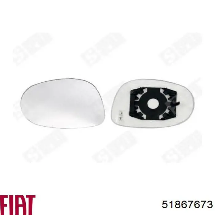 Зеркальный элемент водительского зеркала Fiat/Alfa/Lancia 51867673 цена, от 71.93 USD
