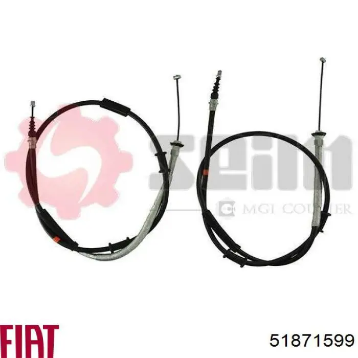 Трос ручного тормоза задний Fiat/Alfa/Lancia 51871599 цена, от 13.94 USD
