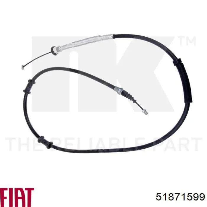 Купить 51871599 Fiat/Alfa/Lancia Трос стояночного тормоза задний левый