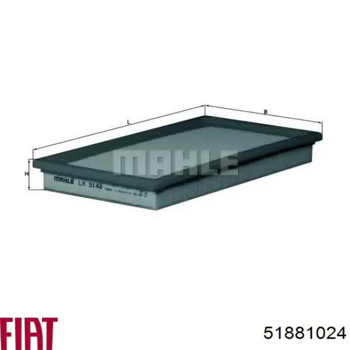 Купить 51881024 Fiat/Alfa/Lancia Автомобильный фильтр воздуха