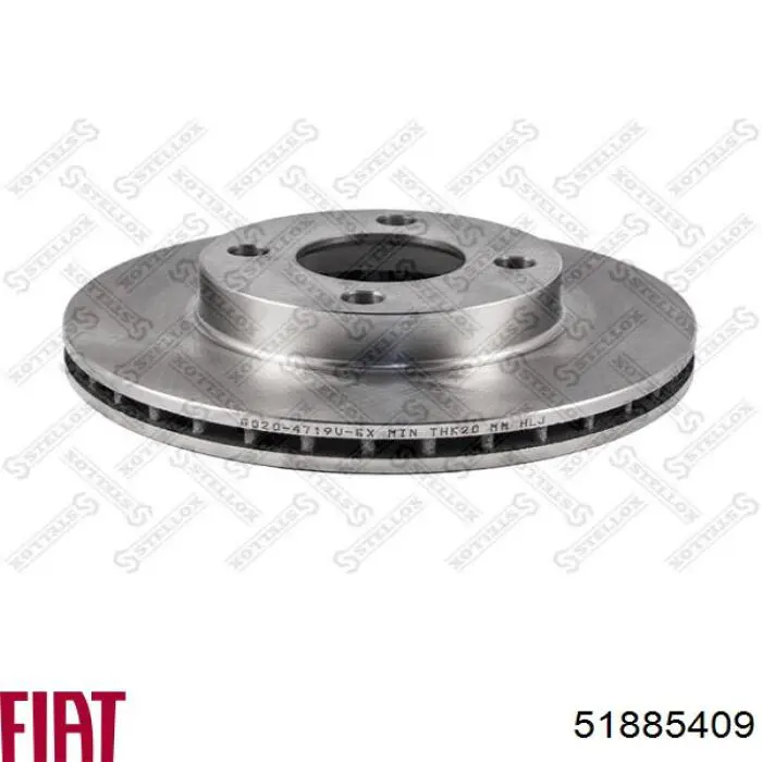 Тормозные диски 51885409 Fiat/Alfa/Lancia