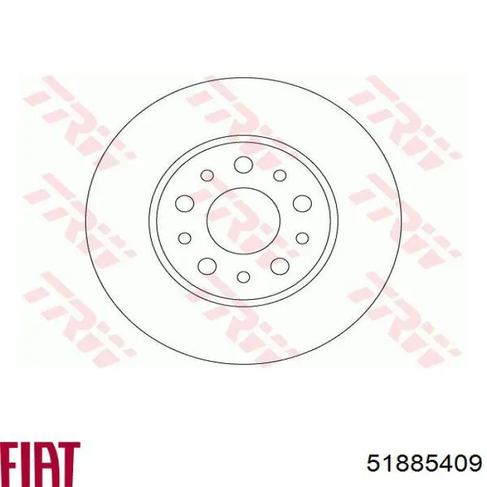 Задний тормозной диск Fiat/Alfa/Lancia 51885409 цена, от 33.28 USD