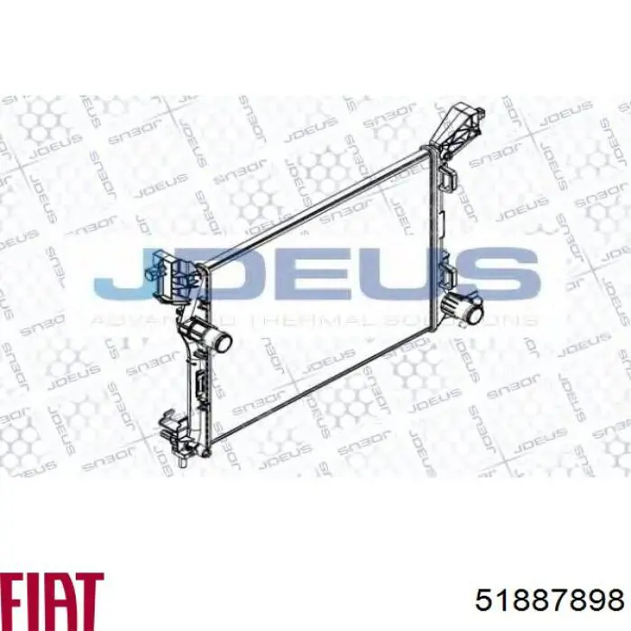 Радиатор охлаждения двигателя Fiat/Alfa/Lancia 51887898 цена, от 111.04 USD