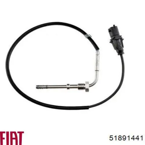 Sensor de temperatura, gas de escape, después de Filtro hollín/partículas 51891441 Fiat/Alfa/Lancia