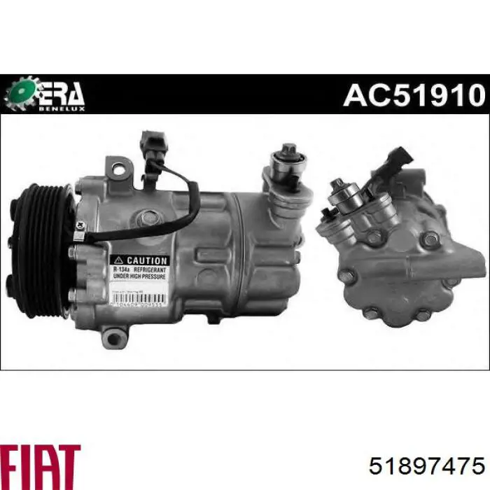 Купить 51897475 Fiat/Alfa/Lancia Компрессор климатической установки
