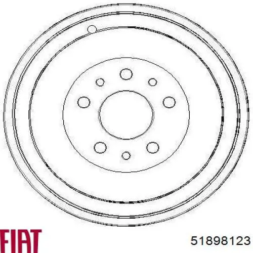 51898123 Fiat/Alfa/Lancia Тормозной барабан