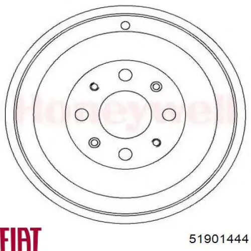 Барабан тормозной задний Fiat/Alfa/Lancia 51901444 цена, от 45.02 USD