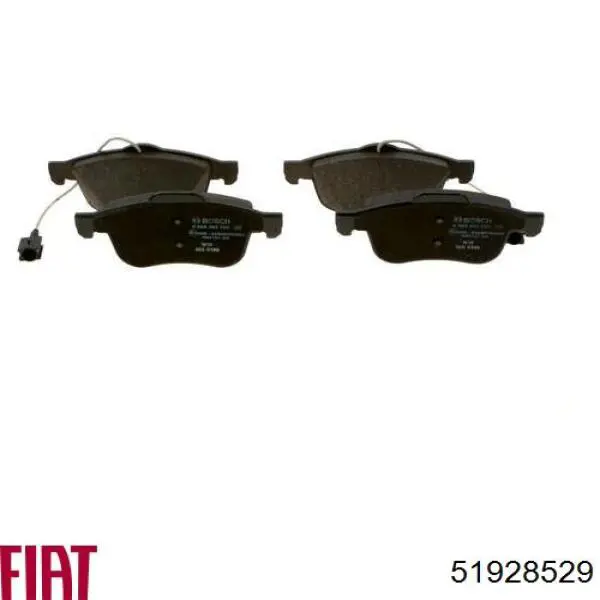 Передние тормозные колодки 51928529 Fiat/Alfa/Lancia