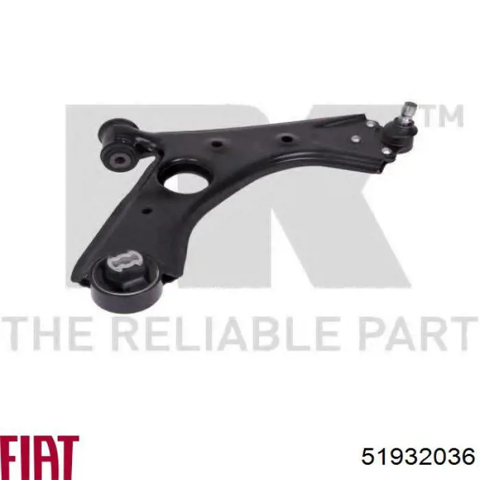 Купить 51932036 Fiat/Alfa/Lancia Нижний правый рычаг передней подвески