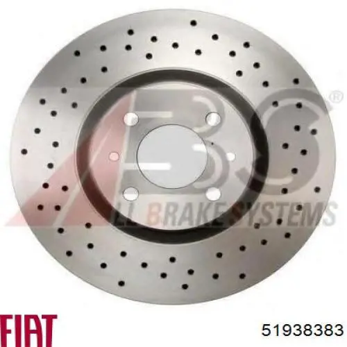 51938383 Fiat/Alfa/Lancia диск тормозной передний