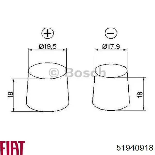 Купить 51940918 Fiat/Alfa/Lancia Батарея аккумуляторная
