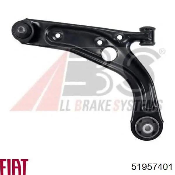 Левый рычаг передней нижней подвески Fiat/Alfa/Lancia 51957401 цена, от 46.01 USD