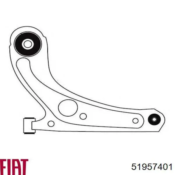 Рычаг передней подвески левый 51957401 Fiat/Alfa/Lancia
