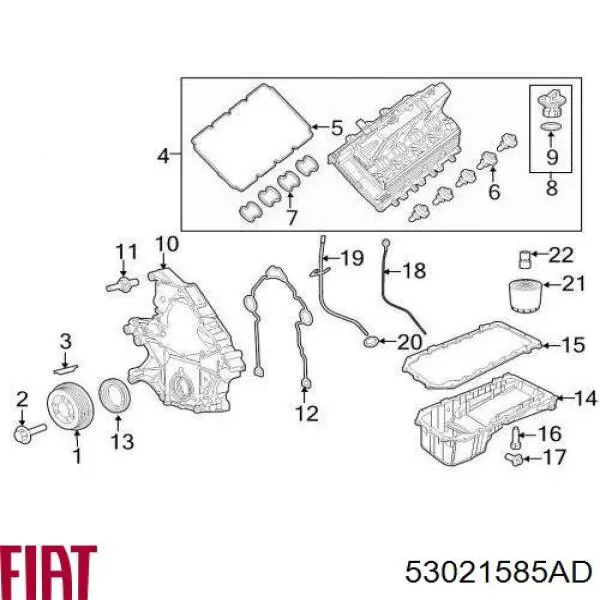 Сальник коленчатого вала Chrysler 67710 цена, от 28.11 USD