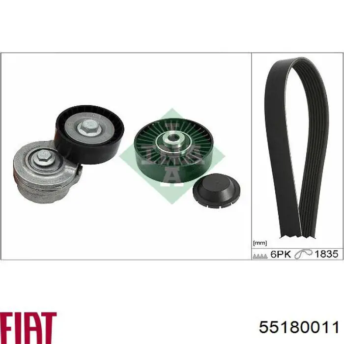 Купить 55180011 Fiat/Alfa/Lancia Натяжитель приводного ремня