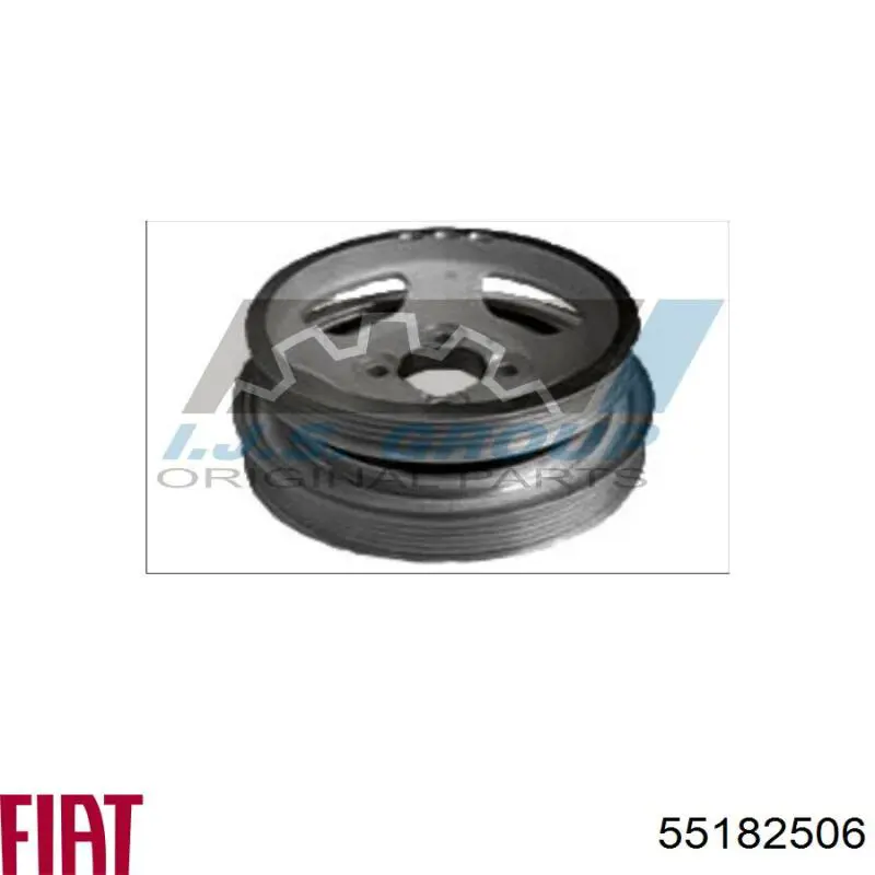 Купить 55182506 Fiat/Alfa/Lancia Шкив-демпфер коленвала