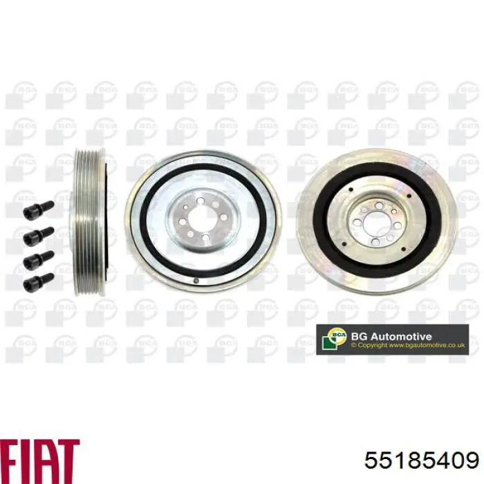 Шкив коленвала (демпфер) Fiat/Alfa/Lancia 55185409 цена, от 79.20 USD