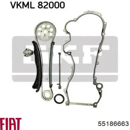 Прокладка передньої кришки двигуна 55186663 Fiat/Alfa/Lancia
