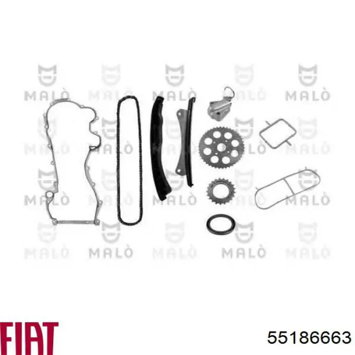 Прокладка передньої кришки двигуна 55186663 Fiat/Alfa/Lancia