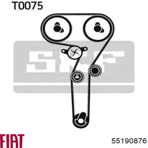 ГРМ ремни, комплект Fiat/Alfa/Lancia 55190876 цена, от 3.76 USD