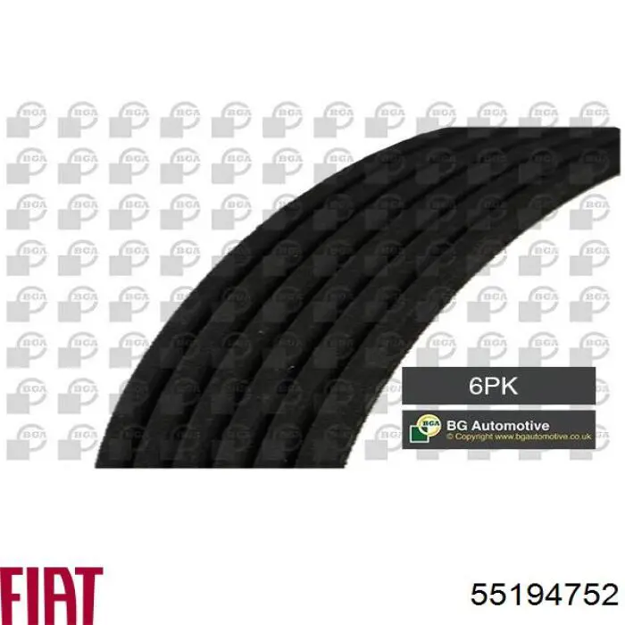 Клиновый ремень Fiat/Alfa/Lancia 55194752 цена, от 7.85 USD