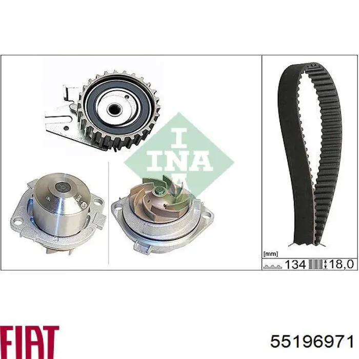 55196971 Fiat/Alfa/Lancia Ролик натяжителя ремня ГРМ