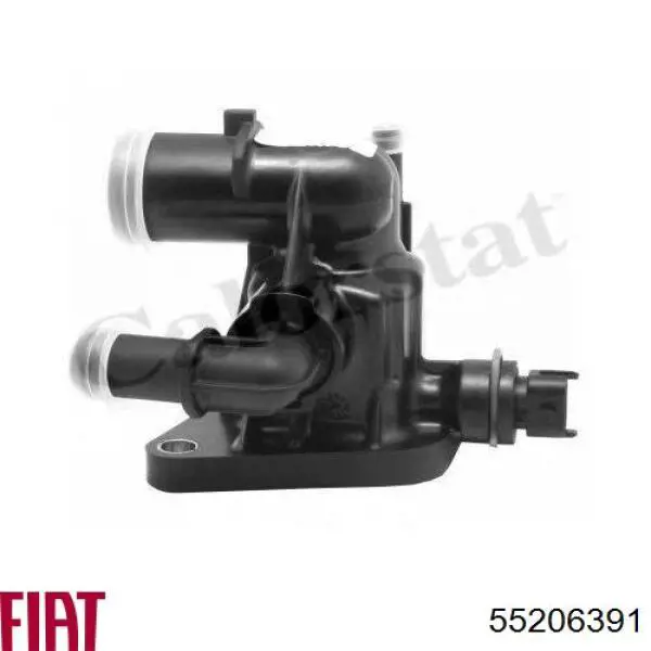 Caja del termostato 55206391 Fiat/Alfa/Lancia