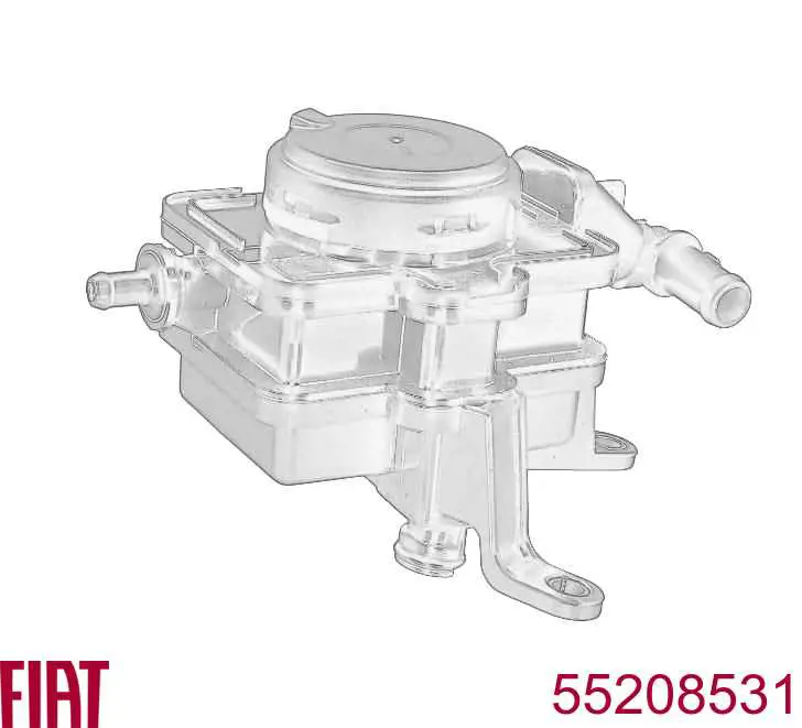 Separador de óleo (separador) do sistema de ventilação de cárter para Fiat Doblo (263)