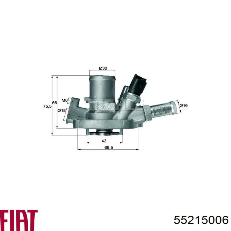Купить 55215006 Fiat/Alfa/Lancia Автомобильный термостат