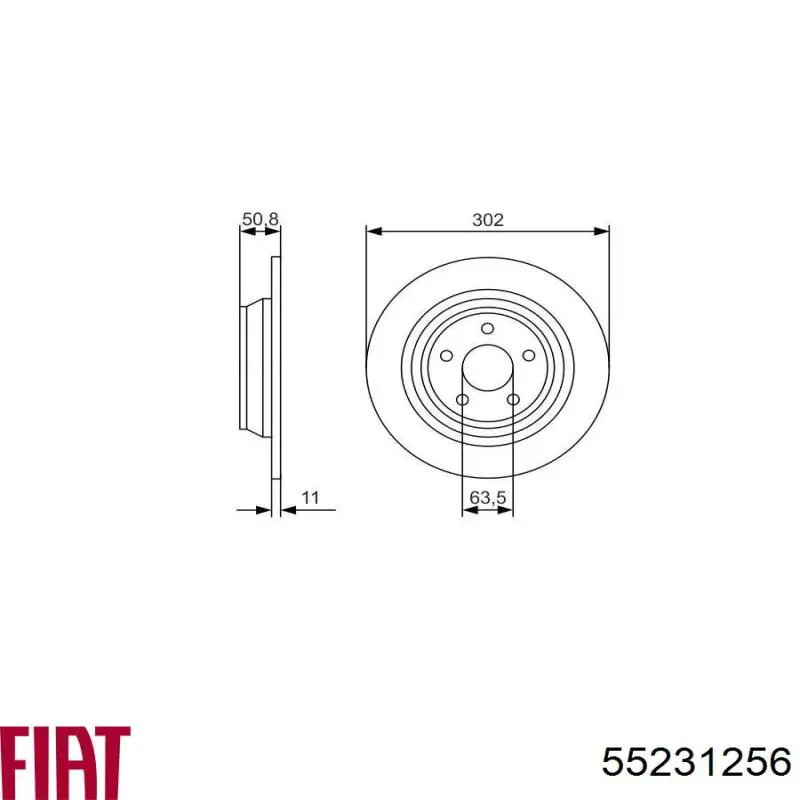 Катушка Fiat/Alfa/Lancia 55231256