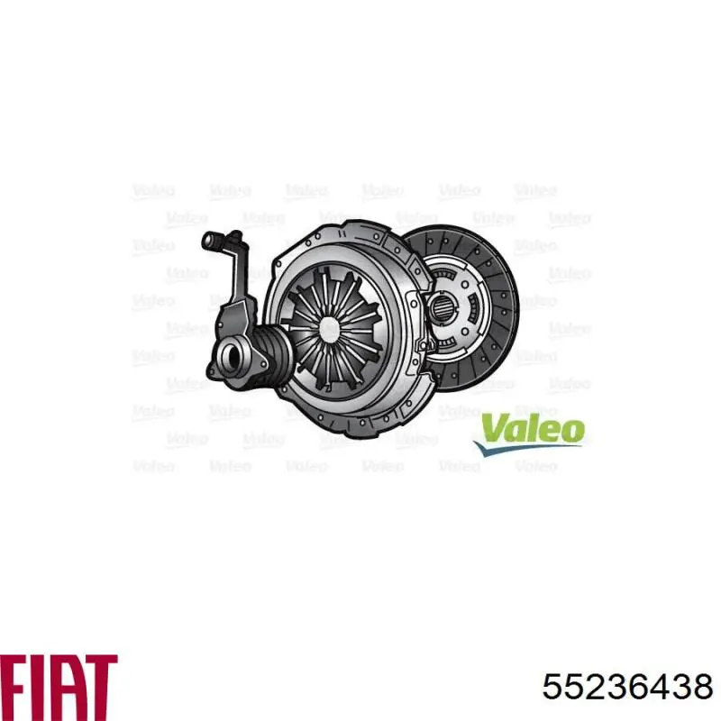 Комплект сцепления (3 части) Fiat/Alfa/Lancia 55219323 цена, от 158.21 USD