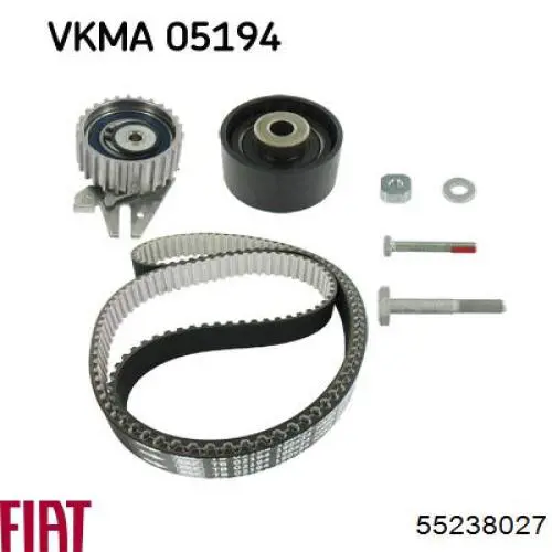 Rolo de reguladora de tensão da correia do mecanismo de distribuição de gás 55238027 Fiat/Alfa/Lancia