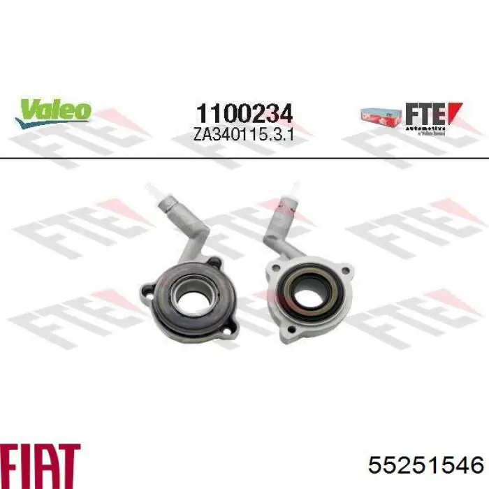 Купить 55251546 Fiat/Alfa/Lancia Цилиндр сцепления в сборе с выжимным подшипником