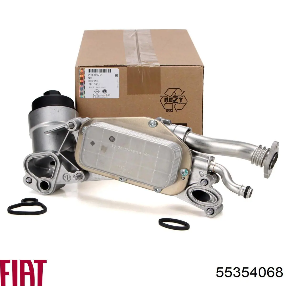 Купить 55354068 Fiat/Alfa/Lancia Прокладка маслопровода холодильника верхняя