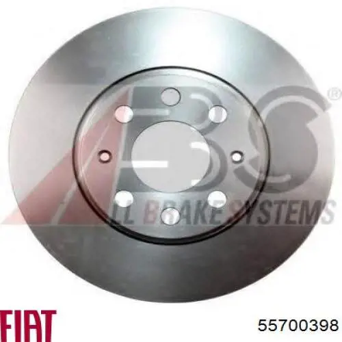 55700398 Fiat/Alfa/Lancia передние тормозные диски