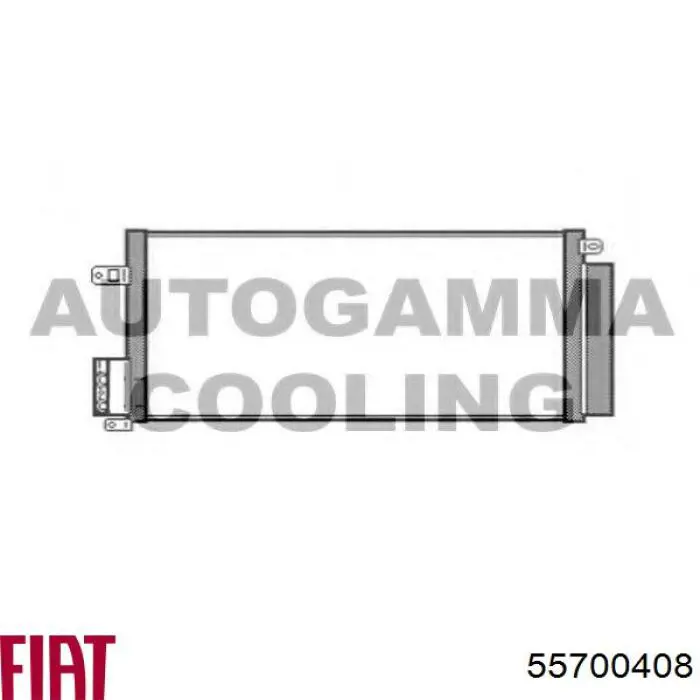 Конденсатор кондиционера Fiat/Alfa/Lancia 55700408 цена, от 75.62 USD