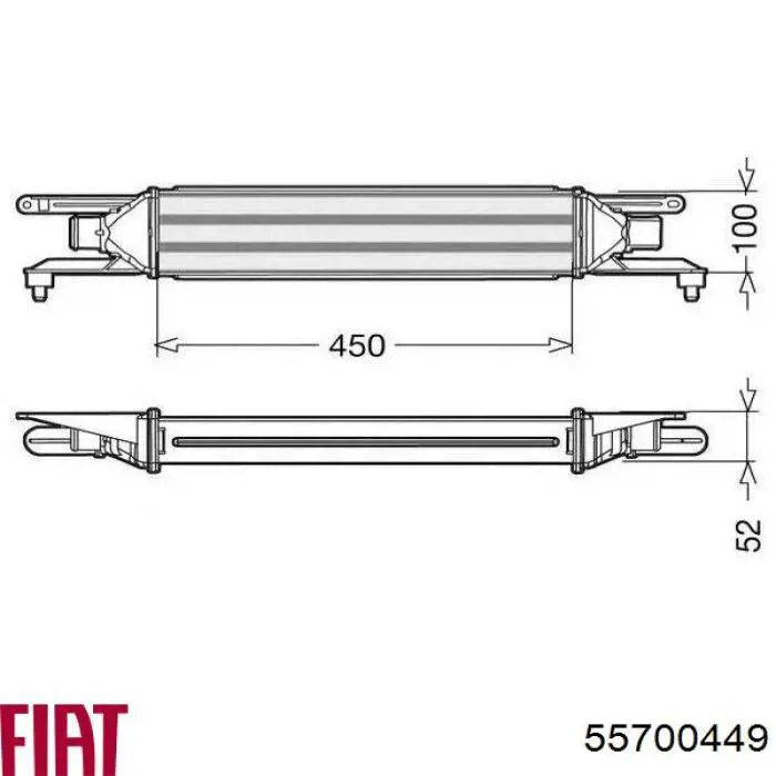 Система охлаждения наддувочного воздуха Fiat/Alfa/Lancia 55700449 цена, от 68.33 USD