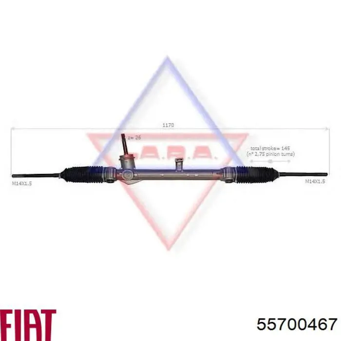 Купить 55700467 Fiat/Alfa/Lancia Рулевая рейка