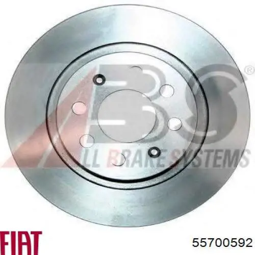 55700592 Fiat/Alfa/Lancia диск тормозной задний