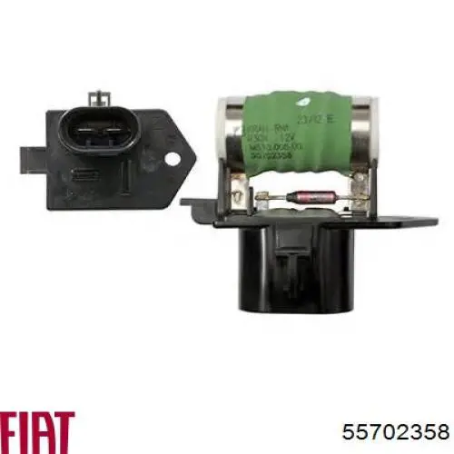 Резистор (сопротивление) вентилятора печки (отопителя салона) Fiat/Alfa/Lancia 55702358