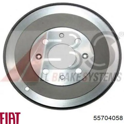 Тормозной барабан 55704058 Fiat/Alfa/Lancia